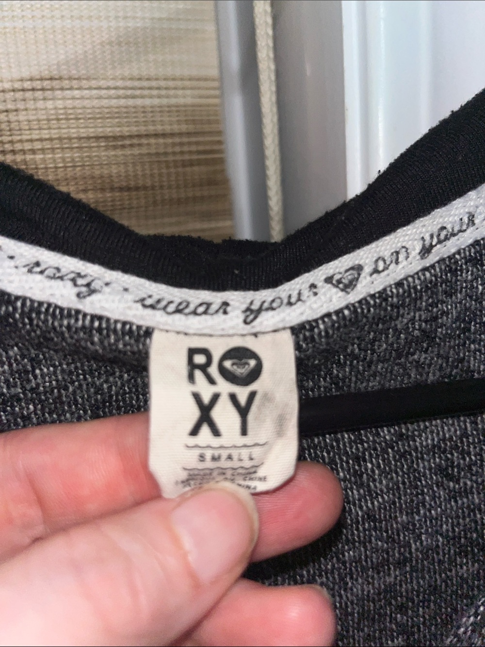 Women's Roxy Gray Zip-Up Hooded Sweater - Picture 4 of 7